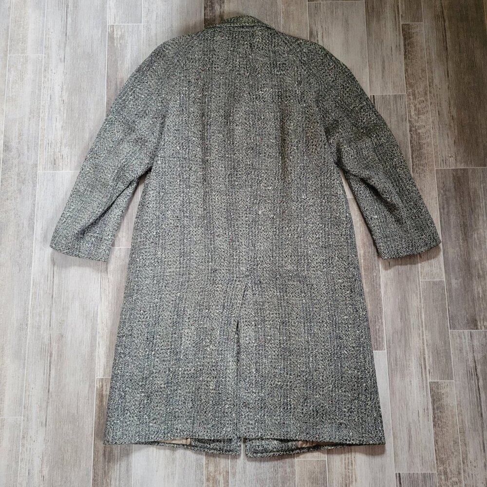 Vintage 1950’s Donshire Fashion Union Made Wool/Tweed Trench Coat/Overcoat EUC - Picture 4 of 11